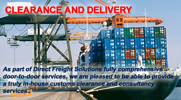 Clearance and delivery services